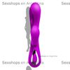 Vibrador con estimulador de clitoris carga usb y control bluetooth